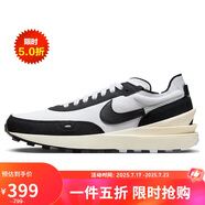 耐克NIKE休閑鞋男復(fù)古跑WAFFLE ONE運動鞋DZ2527-100白黑41