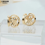 萬事利LOGO定制絲巾扣環(huán)小方巾扣百搭多功能配飾圍巾打結(jié)扣子 大號(hào)