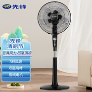 先鋒電風(fēng)扇落地扇家用機(jī)械定時(shí)落地扇10葉風(fēng)扇大風(fēng)量家用家電宿舍辦公 白色 DD1607落地電風(fēng)扇 FS40-17D 雙層風(fēng)葉落地扇