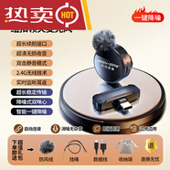 紐扣無(wú)線(xiàn)麥克風(fēng)領(lǐng)夾式收音麥器直播主播錄音夾領(lǐng)式手機拍視頻 頂配版【TYPE-C一拖一】*降噪*降噪雙咪頭*超 標配