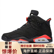 耐克（NIKE）AIRAJ6喬6黑紅高幫19復刻籃球鞋6384664-060 女384665-060 現貨 40