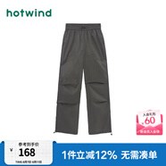 熱風(fēng)（Hotwind）休閑褲女夏季新款女士美式復(fù)古辣妹顯瘦工裝褲傘兵長褲子 30深綠 M