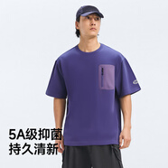 龍獅戴爾logo簡(jiǎn)約百搭短袖男日常通勤薄款T恤女圓領(lǐng)純色2025新款 暗紫 M