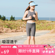 like uu【特惠撿漏】兒童瑜伽褲超柔云感運(yùn)動(dòng)高彈打底褲 騎行褲-礁石灰色 plus 適合145-165cm 70-100斤