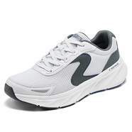 斯凱奇（Skechers）男鞋夏季2025新款輕便軟底跑步鞋減震耐磨運(yùn)動(dòng)鞋網(wǎng)面透氣休閑鞋 灰色/炭灰色-GYCC 41.5