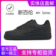 新百倫男鞋春季新款運動(dòng)休閑鞋男情侶小白鞋女鞋AF空軍一號板鞋男N字鞋 AJ1全黑 男女同款 44