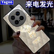 雅好（Yagoo）絲絨鹿適用于榮耀Magic7Pro手機(jī)殼創(chuàng)意MAGIC7來電發(fā)光外殼magic6pro全包防摔MAGIC5時(shí)尚國潮保護(hù)套 【絲絨閃鹿金】七彩聲控款 榮耀Magic7Pro