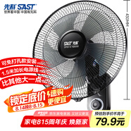 先科（SAST）風扇/壁扇/電風扇/宿舍餐廳電風扇/大風力/交流定頻/壁掛式電風扇FB-308 