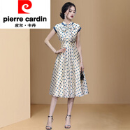 皮爾卡丹春秋女裝時(shí)髦2025新款夏季高端連衣裙子波點(diǎn)圓點(diǎn)裙氣質(zhì)款 圖片色 M
