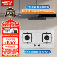 澳柯瑪吸油煙機 廚房抽油煙機家用20立方大吸力 爆炒歐式抽油煙機 自清潔 揮手智控 煙機油煙機T319D 【套裝】爆吸歐式丨防滑不銹鋼猛火灶丨天然氣025G