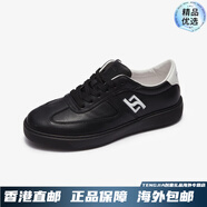萊爾斯丹（le saunda）新款拼色系帶低幫休閑板鞋男鞋4TM76401 黑色+白色  BKL 38
