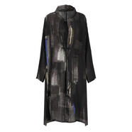 Y-3灰色幾何圖案長袖連衣裙V領休閑時尚穿搭 Gray 均碼 |S