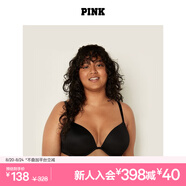 維多利亞的秘密 PINK 夏季圓盤(pán)胸內(nèi)衣2805舒適3/4罩杯聚攏外擴(kuò)文胸胸罩無(wú)痕聚攏 2ZUO黑色-2805 11202805 75B （34B）