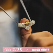 馬登福叔 美式復古925純銀簡約長款項鏈男女阿美咔嘰潮流百搭工裝吊墜配飾 飛鷹(無鏈子)
