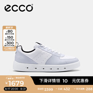 愛步（ECCO）七夕禮物板鞋男 男士休閑鞋拼色厚底男鞋明星同款 街頭720 520814 水泥灰/白色52081454301 39