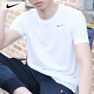 耐克（NIKE）短袖男士 25夏季新款運(yùn)動(dòng)服裝跑步速干衣純色圓領(lǐng)半袖透氣冰絲T恤 DRI-FIT導(dǎo)濕速干/熱推款/曬圖退5 L 【175】體重130~150斤左右