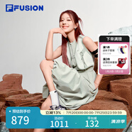 FILA FUSION趙露思同款|斐樂潮牌女裝連衣裙2025秋新款時(shí)尚修身背心裙 冷白灰-GY S 160/80A/S