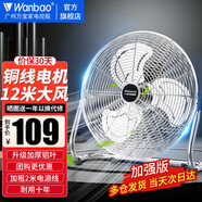 萬寶電風(fēng)扇臺式趴地扇工業(yè)風(fēng)扇強(qiáng)力趴地風(fēng)扇大風(fēng)量商用臺地扇工業(yè)除甲醛大功率電扇工廠室內(nèi)落地扇通風(fēng) EF-30S 月光銀（12寸）三檔調(diào)速
