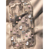 以舟ins少女款萌貓咪適用蘋(píng)果11手機殼iPhone4/5透明6/7/8plus創(chuàng  )意xma 少女萌貓咪[透明] iPhone4s