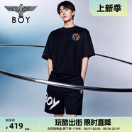 BOY LONDON【范丞丞同款】潮牌男女同款春夏涂鴉朋克運(yùn)動短褲N13901 黑色 XS