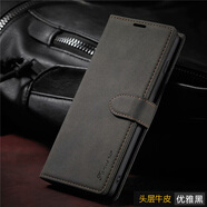 盟點適用三星S22+手機殼5g翻蓋皮套GalaxyS22保護(hù)套s22Ultra全包防摔 三星S22【優(yōu)雅黑】送軟膜