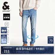 杰克·瓊斯（JACK&JONES）春夏季男裝牛仔褲男彈力修身褲子男百搭男褲休閑男士牛仔褲四季款 E39 牛仔藍 28 165 W28/L30