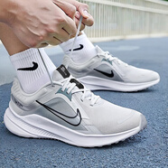 耐克（NIKE）男鞋 2025夏季新款運動鞋QUEST 6透氣網(wǎng)面鞋休閑鞋減震跑步鞋子男 淺銀灰-002 QUEST 5 39
