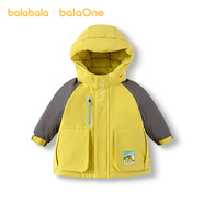 巴拉巴拉balaOne童裝兒童羽絨服女童男童2025年連帽冬季外套209425107218