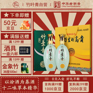 竹葉青酒 露酒 青瓷10版 38度500mL*2瓶 骨子的高貴禮盒 山西杏花村汾酒