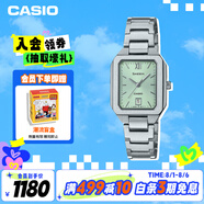 卡西歐（CASIO）手表女士SHEEN簡約石英腕表冰晶藍送女友SHE-4555D-3A