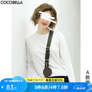 COCOBELLA細(xì)膩baby觸感肌底衣T恤女25春白色長(zhǎng)袖打底衫TE909 A款圓領(lǐng) S