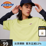 dickies簡約小logo全棉短袖男女T恤多色可選DK010991 檸檬綠 M