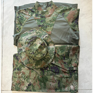 新款正版叢林蛙服戶外原廠水墨紋迷彩蛙服吸汗透氣速干單上衣褲子 星綠色蛙服【衣+褲+帽】備注帽號(hào) 170/92-96
