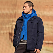 添柏嵐（Timberland）秋冬款戶外男士防水保暖棉服三合一沖鋒衣|A69RN A69RN-433藏青 XS 165_80A