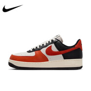 耐克（NIKE）板鞋男鞋冬季新款Air Force 1 Low 空軍一號 百搭低幫運動(dòng)休閑鞋 HQ4987-010/白橙黑 39 【建議腳長(cháng)24.5厘米】 