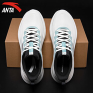 安踏（ANTA）男鞋運動(dòng)鞋子男秋季新款耐磨防滑跑步鞋品牌休閑鞋旅游鞋 象牙白/灰霧藍-2 41