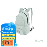 峰鳥（Greenhermit）輕旅行日用小背包男女通用休閑騎行簡靈雙肩包 銀白色 尼龍