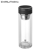 凱霖雙層玻璃杯茶水分離車載泡茶杯雙層玻璃杯0380 300ml