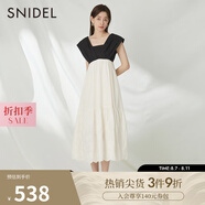SNIDEL春夏款甜美方領(lǐng)露背高腰荷葉邊公主連衣裙SWFO232255 混合色 均碼 （F）