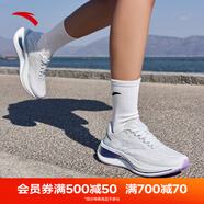 安踏（ANTA）冠軍跑鞋3SE丨運動鞋女新款減震回彈耐磨女子跑鞋防潑水跑步鞋女 【冠軍跑鞋3代PRO】灰/紫-4 36 (225mm)