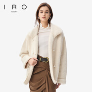 IRO NIGHT 針織絨感外套保暖長袖純色法式輕奢25冬季新款 奶茶咖 XXS