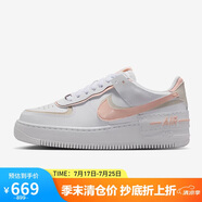 耐克NIKE女子休閑板鞋空軍一號 AIR FORCE 1 運動鞋CI0919-121白 35.5