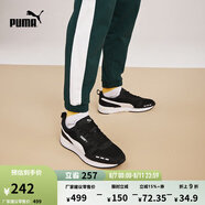 彪馬（PUMA）【復古跑鞋】緩震透氣薄底鞋休閑鞋男女運動鞋R78 373117 黑色-白-01 38.5