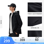 安踏防潑水軟殼衣丨彈力拒水外套24年夏季男防風(fēng)戶外夾克風(fēng)衣 【質(zhì)感防潑水】黑7605-3 4XL