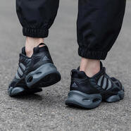阿迪達(dá)斯（adidas）清風(fēng)鞋男鞋 25夏季新款CLIMACOOL運(yùn)動(dòng)鞋緩震休閑透氣跑步鞋子 經(jīng)典黑武士/主推款 【清風(fēng)鞋】 40 內(nèi)長245mm
