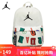 Jordan男女喬丹 聚酯纖維 書包背包 字母印花 雙肩包DV5304-133白 均碼