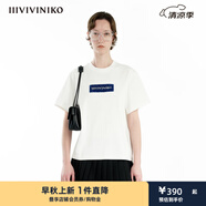 IIIVIVINIKO2024夏季新款“重磅刺繡阿克蘇新疆棉”寬松短袖T恤女 白色 L