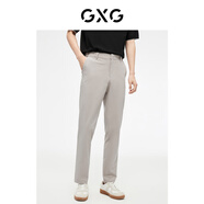 GXG男裝  零壓褲四面彈休閑褲易打理長(cháng)褲修身涼感商務(wù)夏季 卡其色 常規 四面彈涼感 2XL