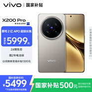 vivo X200 Pro 16GB+512GB 鈦色 國家補貼 蔡司2億APO超級長焦 藍晶×天璣9400 拍照 AI 手機