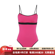 La Perla【折扣LA PERLA女士?jì)纫翧CTIVE BEACH系列運動(dòng)塑身連體衣 粉黑色W233 M